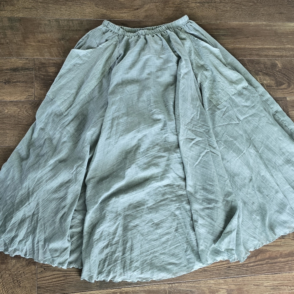 Custom Cotton Skirt W/Pockets